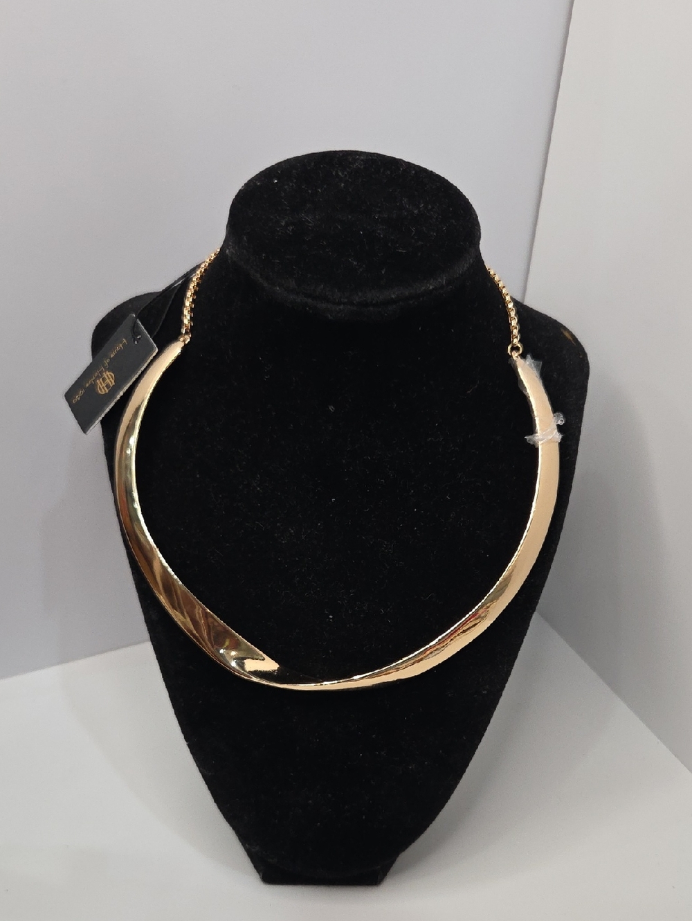 💛▪️House Of Harlow 1960▪️Gold Tone Collar Adjustable Brass Necklace